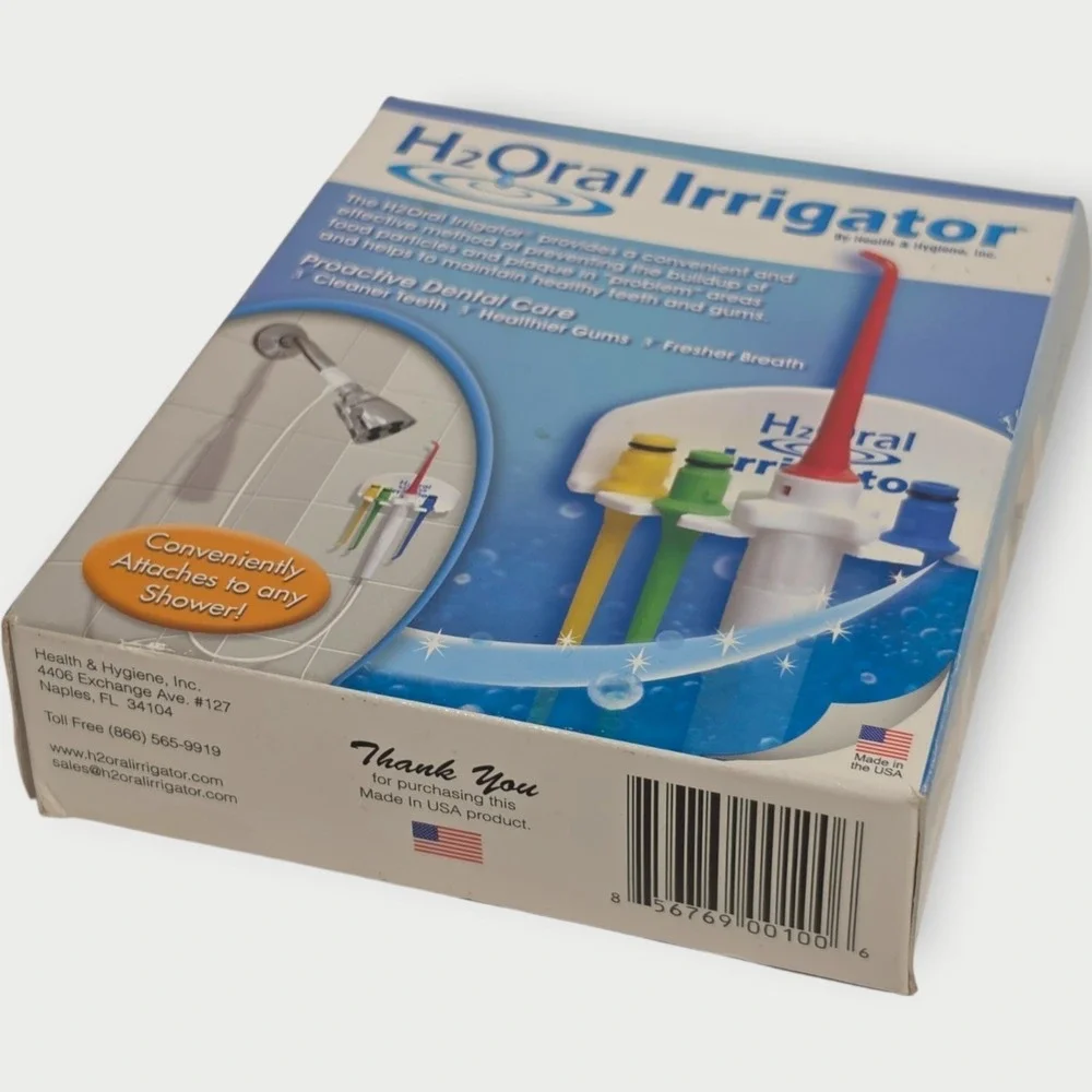 H2Oral Irrigator Water Shower‎ H2O Oral Flosser Floss Pick Made In USA - NEW